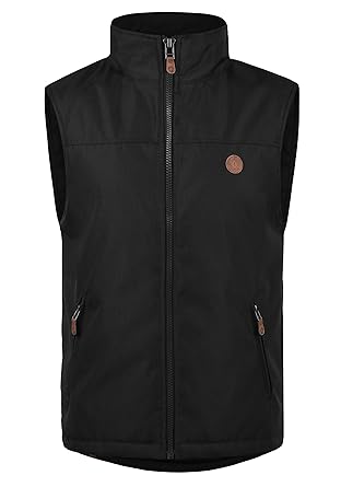 !Solid Oxfo Herren Weste Outdoor-Weste Mit Stehkragen