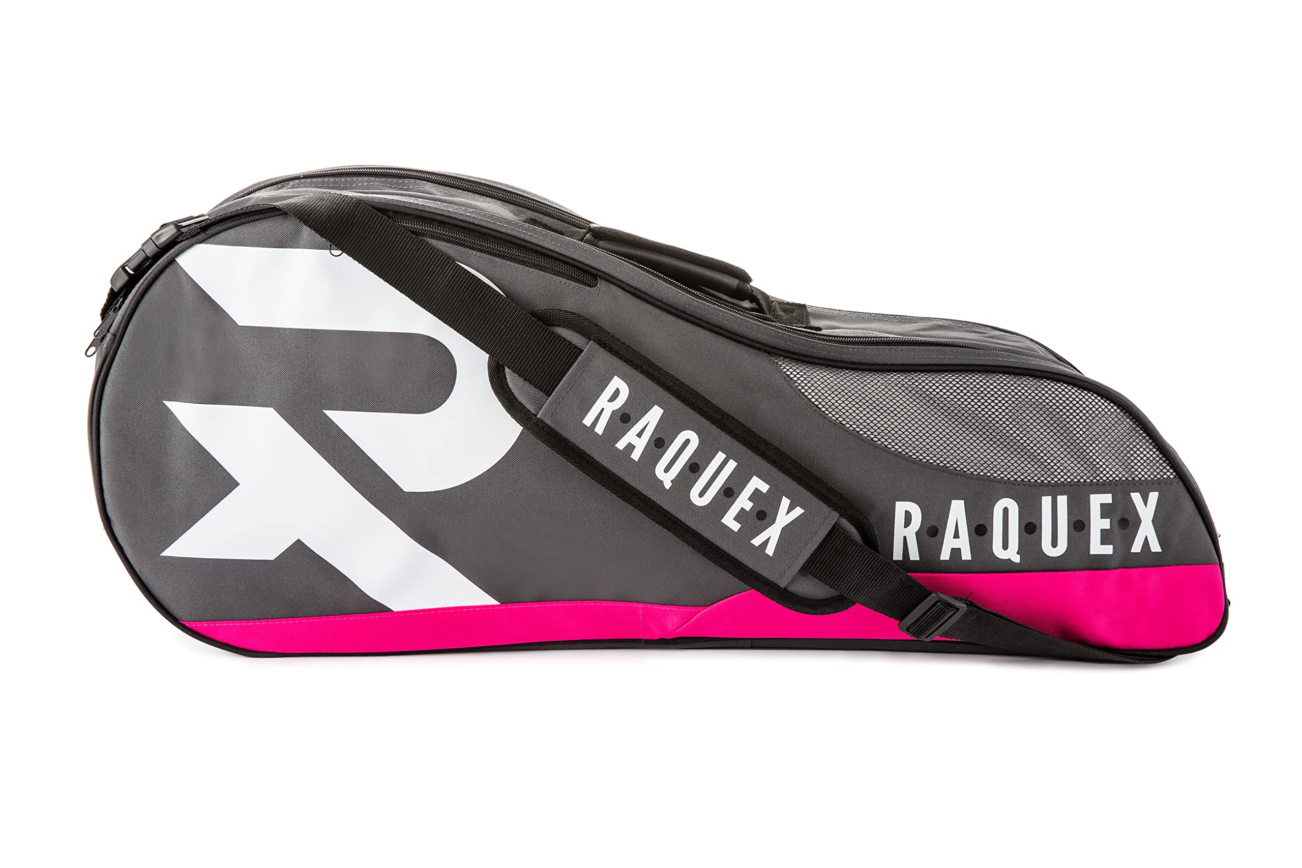 Raquex Tennis Bag - 6 Racket Bag for Tennis, Badminton & Squash Racquets. Blue, Black or Magenta. Holds up to 6 Racquets + Accessories + Trainers