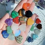 XIANNVXI 20 Pcs Healing Crystals Gemstones Heart Stones Gift Set for Women view 2