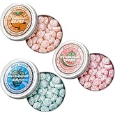 Sour Drops - Small Batch Fruit Sours - Tangerine, Watermelon, Blue Raspberry - No Artificial Dyes, Vegan &amp; Gluten Free - 3 Gift Tins (100g Each)