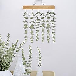 Tiyard 18pcs Eucalyptus Stems Artificial Eucalyptus