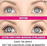 Moksha Beauty Magnetic Eyelashes 5 Pairs Reusable 3D Natural Look Eyeliner Kit view 3