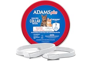 Adams Plus Flea & Tick Collar for Cats | Breakaway Collar | 2pk | 7 Months Protection | Kills & Repels Fleas, Flea Eggs, Flea Larvae and Kills Ticks, Nymphs, and Tick Larvae, White
