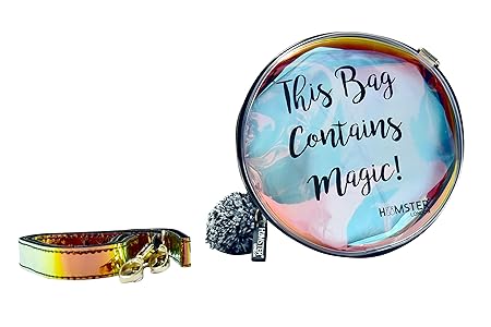 Hamster London Womens Pom Pom Sling Bag for Makeup Accessories and Multipurpose Sling Bag (Black)