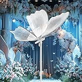 TACAHE Butterfly Floor Lamp - 3 Color Temp & Dimmable - Inline Cord Switch - Wedding Decoration - Atmosphere Lighting for Banquet, Birthdays, Party - (27" Wings / 70" Height) - 20W - 1 Pack