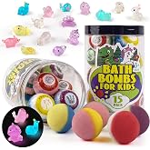 Bath Bombs for Kids with Surprise Inside, 15-Piece Surprise Bath Bombs for Kids, Jar Gift Set with Hidden Toys, Natural Organic Fizzies for Girls and Boys