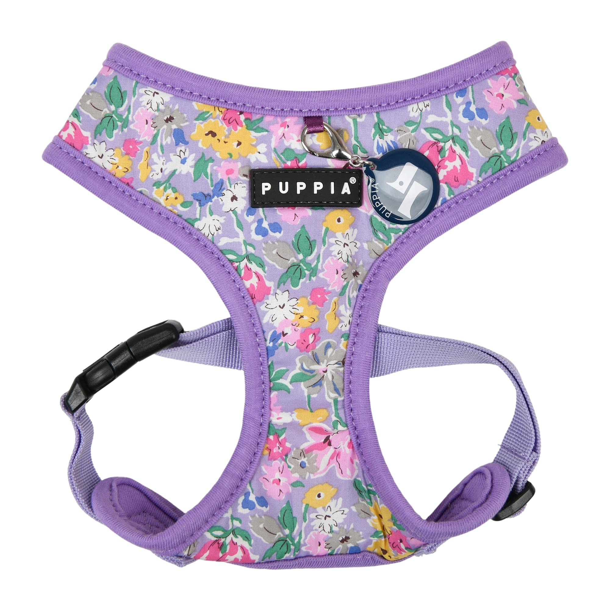 Puppia LITA Over-The-Head Dog Harness No Choke No Pull Adjustable Chest Belt Walking Training for Small and Medium Dog - Purple - XS