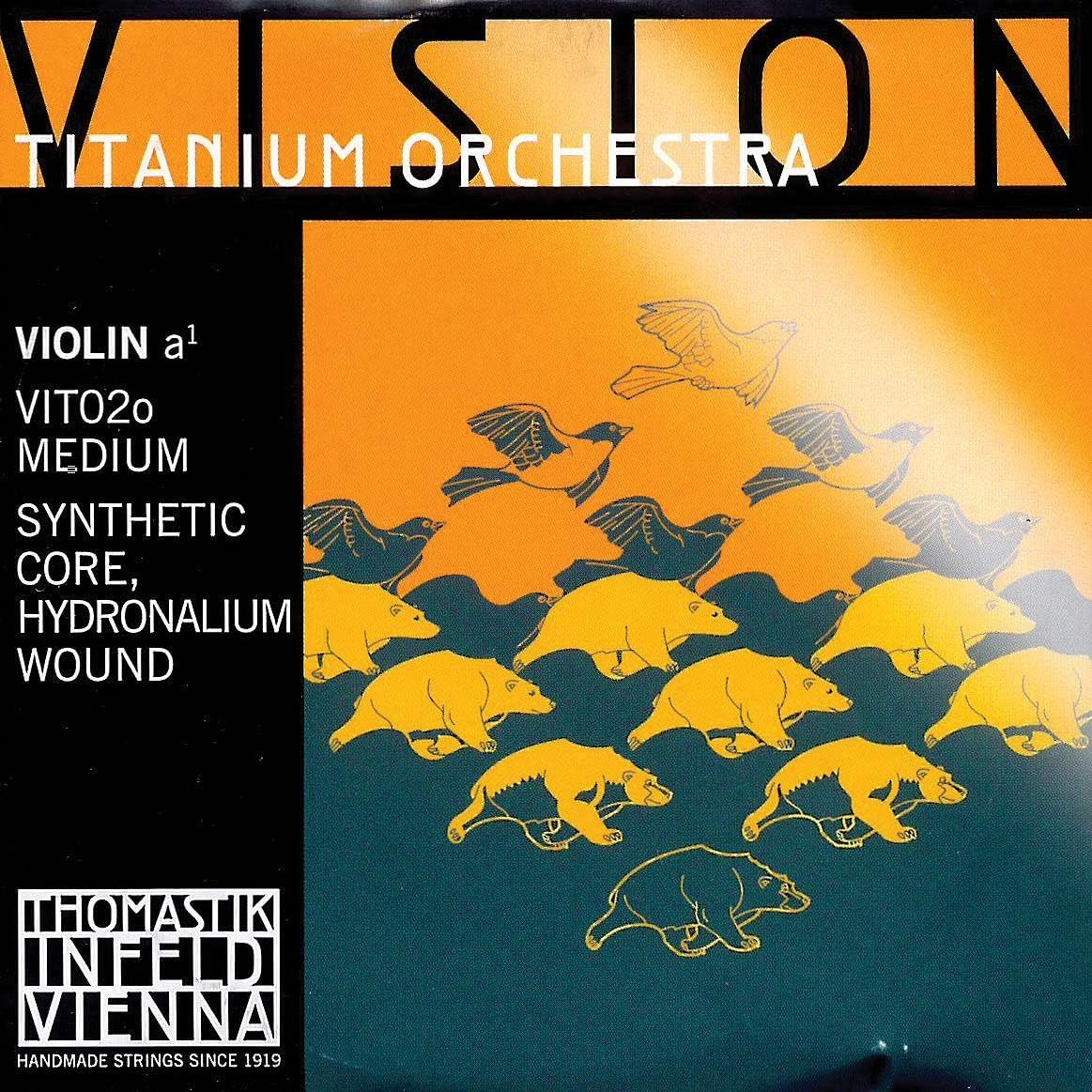 Thomastik Vision Titanium Orchestra 4/4 Violin A String - Medium - Hydroalium/Synthetic