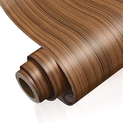 Amazon Co Jp キッチン引き出しキャビネット棚カウンターwallp 防水自己接着木目壁紙 フィルムキッチンキャビネットベッドルームワードローブ家具デスクトップリノベーションステッカーインテリア Color Deep Wood Wallpaper Dimensions 40cm X 1m ホーム キッチン