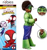 Rubies Spidey and His Amazing Friends Hulk Deluxe Toddler Costume 2-4 view 3
