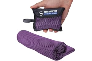 Tough Outdoors Cooling Towel - Cooling Towels for Neck & Face - Ice Wrap & Sweat Rag for Camping Gym Yoga & Sports - Workout Towel for Gym Sweat - Cool Towels for Extreme Heat