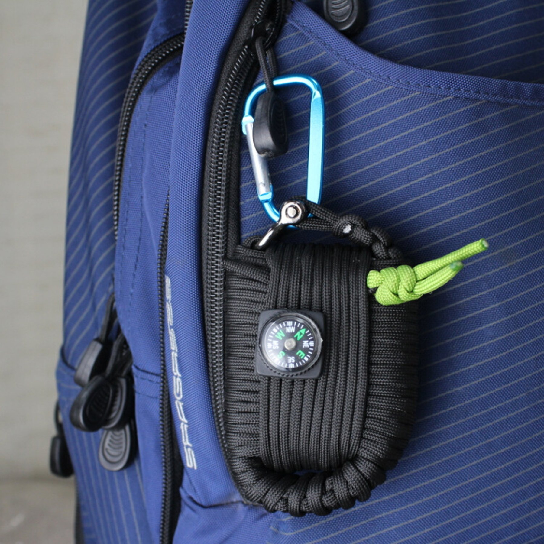 Micogo 29pcs Paracord Emergency Survival Kit,First Aid Kit & Emergency Fishing Gear Whistle Fire Starter Set & more (Black)