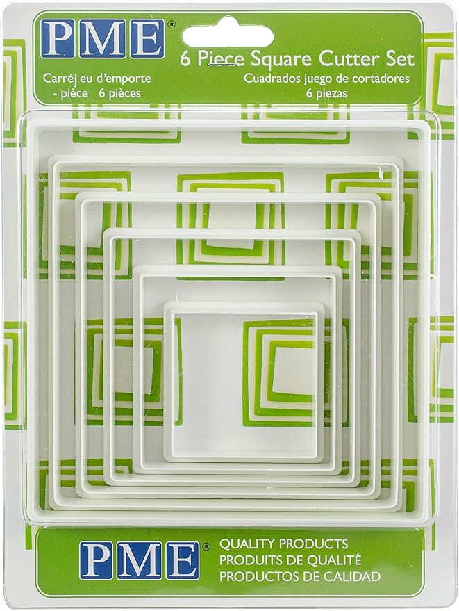 PME PNS4 Square Cutter, Set of 6, White Amazon.ca Home & Kitchen