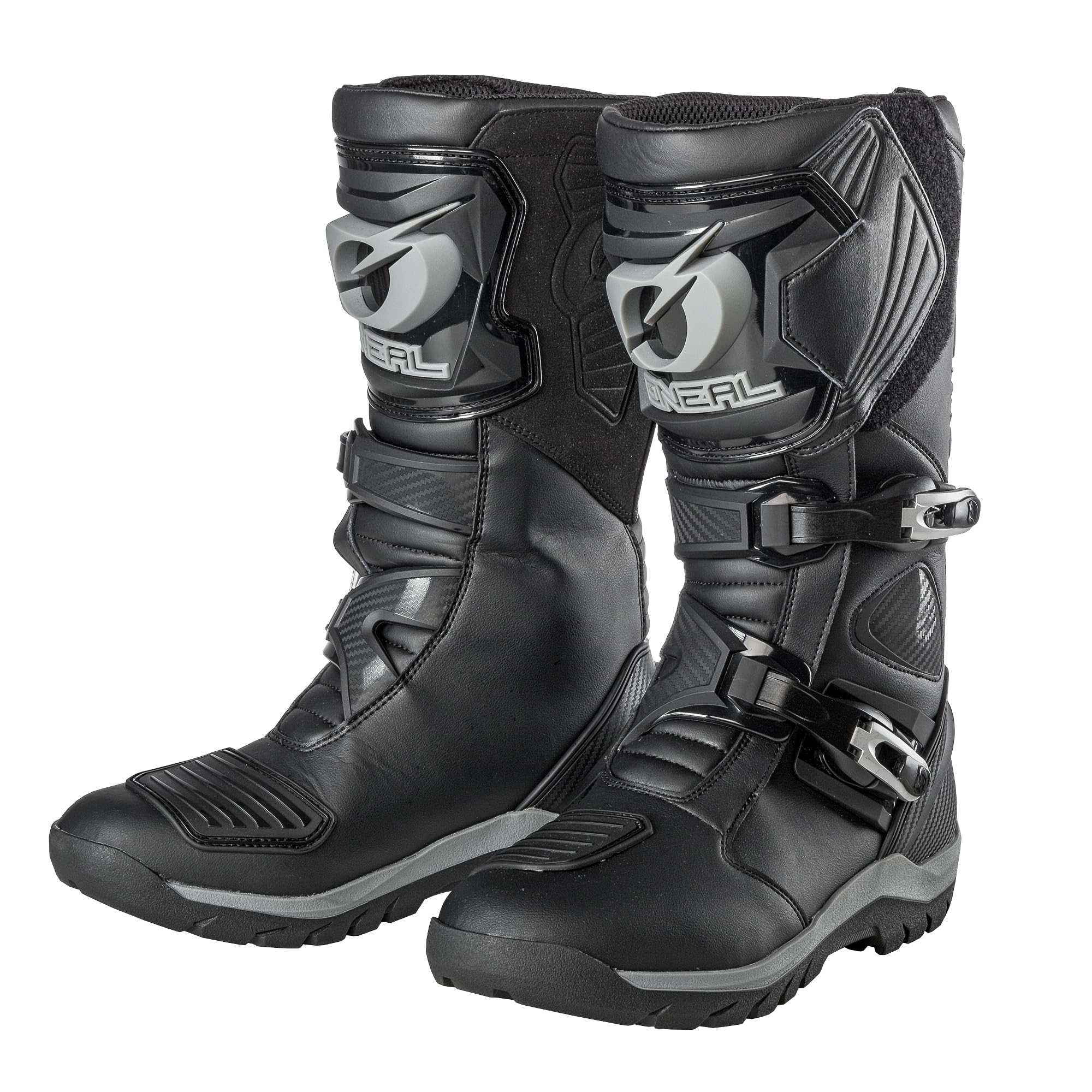 O'NEAL | Motorcycle Boots | Enduro Adventure | Rugged & Waterproof Touring Boot, Metal Reinforced Insole, Replaceable Footbed | Sierra Pro Boot | Adult | Black | Size 39