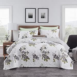 Amazon.com: CHIXIN Quilt Set Twin Size Rose - 2 Piece Bedspread Coverlet Set - Lightweight Thin 
