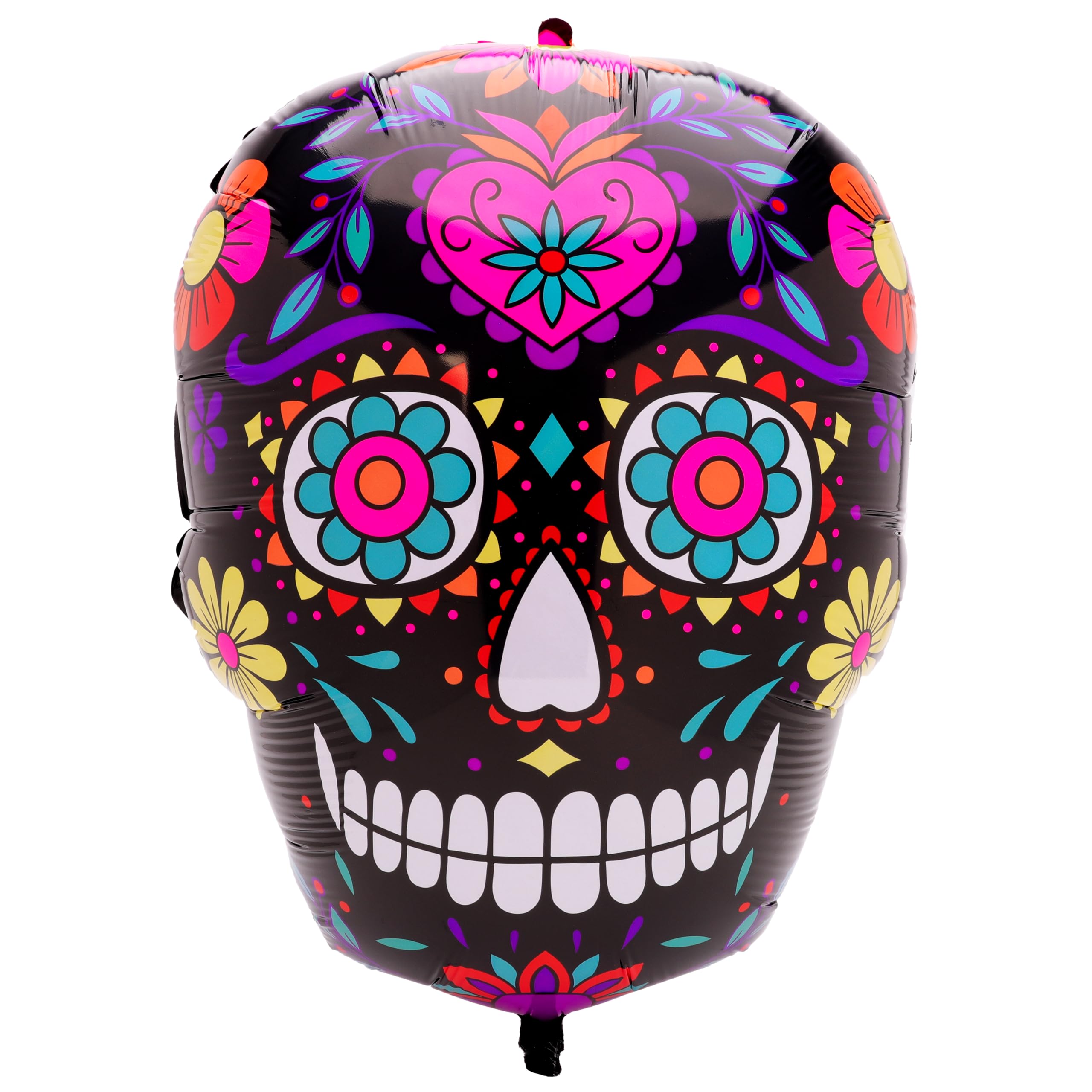 Toyland® 56cm (22") Sugar Skull Shaped Character Foil Balloon - Day Of The Dead Halloween Party Balloons