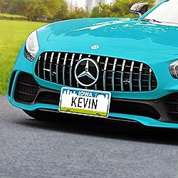 Custom Iowa License Plate, Personalized License