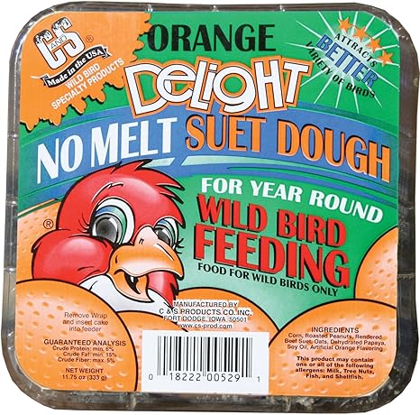 Amazon Com C S Products Delight Suet Mix Beef Suet Corn Peanuts