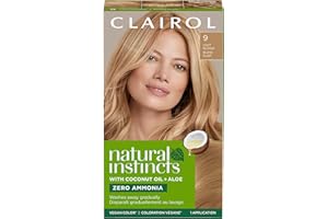 Clairol Natural Instincts Demi-Permanent Hair Dye, 9 Light Blonde Hair Color, Pack of 1 - Packaging May Vary
