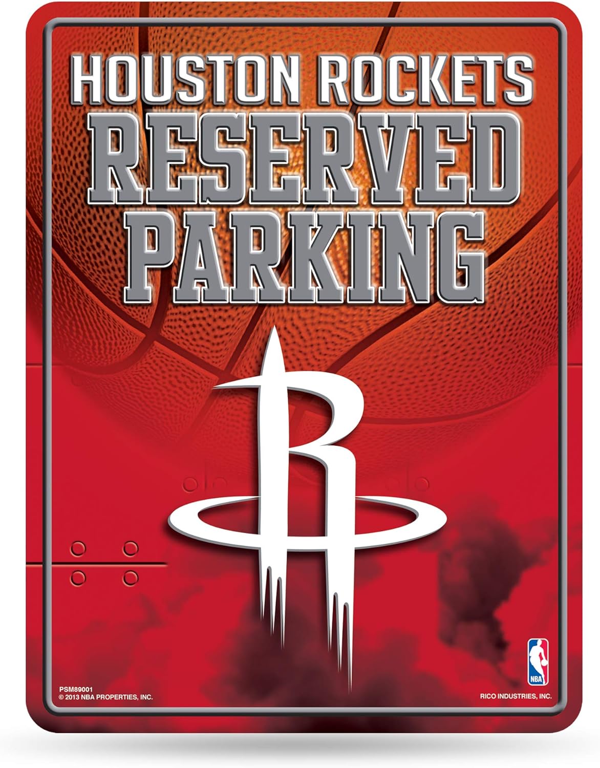 Rico Industries NBA Atlanta Hawks 8-inch by 11-inch Metal Parking Sign Décor