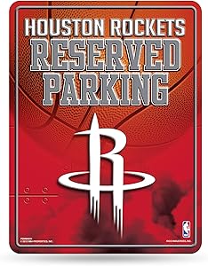 Rico Industries NBA Atlanta Hawks 8-inch by 11-inch Metal Parking Sign Décor