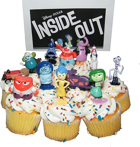 Disney Pixar Inside Out Movie Figure Set Cake Toppers Cupcake