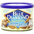 Blue Diamond Almonds, Roasted Salted Snack Nuts, 6 Ounce Can (Pack of 12)