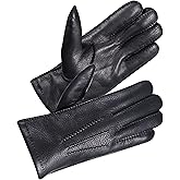 SKYDEER Full Deerskin Leather Winter Drive Work Gloves, Extra Soft 100G 3M Thinsulate, Thermal Insulated Gloves (SD2211T)