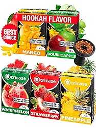 5 pcs Tobacco Free Shisha Hookah Favors Bundle 1.7