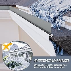 Flamorrow 4 Pack Aluminum Gutter Valley Splash