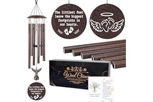 Hamdwerk Miscarriage Gifts for Mothers - 36'' Miscarriage Memorial Wind Chimes for Women, Infant Baby Loss Keepsake Sympathy 