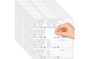 Book Review Stickers for Readers, 120 Sheets Bookish Labels Review Tracker Log,Back to School Self-Stick Reading Journals Sti