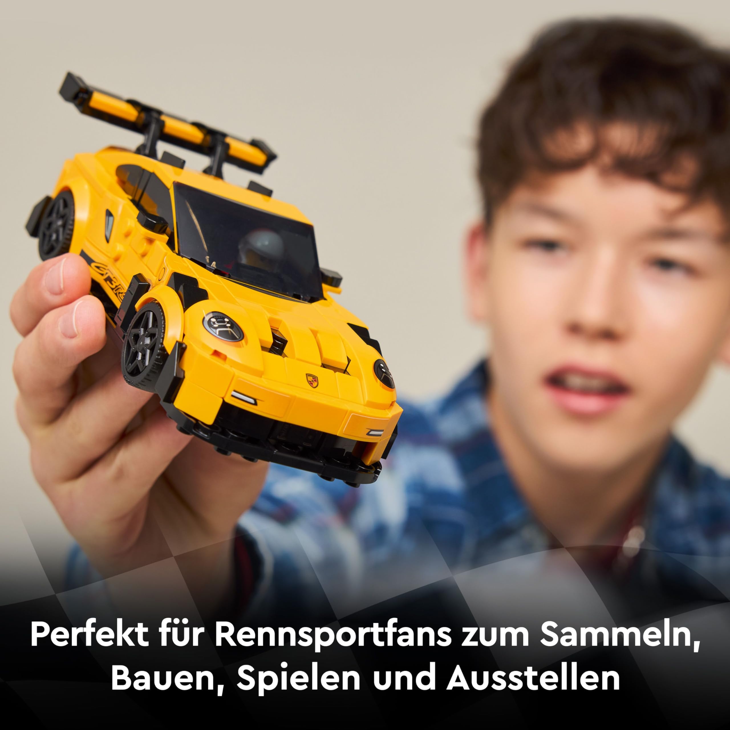 LEGO Speed Champions Porsche 911 GT3 RS Supersportwagen - Spielzeugauto mit 1 Minifigur zum Sammeln und Ausstellen - Kreatives Geschenk für Jungen, Mädchen ab 9 Jahren und Sportwagen Fans - 77239 3