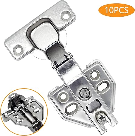 Hemour 10pcs Frameless 105 Degree Full Overlay Soft Close