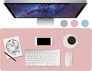 Marvelistic Large Leather Desk Pad - Nonslip Artgerm Illustrated Desks Mat/Blotter/Accessories for Men & Women. Extended Pad at Home/Office for Work/Gaming When Using Desktop/Laptop. (36