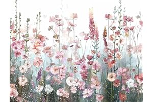 Offito Paint by Numbers Kit for Adults Beginners, Flowers Acrylic Adult Paint by Number Kits on Canvas, Abstract Landscape Digital Oil Number Painting Kits for Home Decor Gift 16"x20"