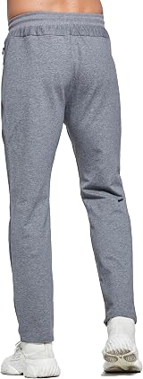 HCSS Mens Joggers Tracksuit Bottoms Dark Grey S with Zip Pockets Elasticated view 2