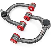 Front Upper Control Arms for 2005-2023 Toyota Tacoma, 2-4" Lift Tubular Control Arm PU Bushings, Replacement for OEM Stock Suspension Arms (2PCS)