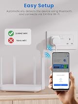 Eightree Smart Plug with Alexa Google Home Energy Monitoring 2.4G Wi Fi Plug view 3