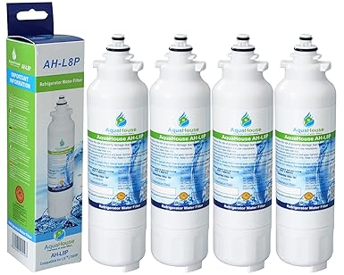 4x AquaHouse AH-L8P filtro de agua compatibles para LG nevera LG ...
