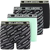 Billabong Boys Underwear 4 Pack Boxer Briefs for Boys 6-18 Durable Stretch Breathable Moisture Wicking
