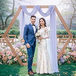 PARTISKY Wedding Arch Draping Fabric,1 Panel 18FT