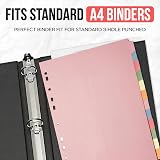 The Paper Shop File Dividers A4 12 Part Pack of 10 Writeable Tabs view 6