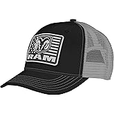 Changes Dodge Ram Patriotic Logo Patch Adjustable Trucker Hat Black