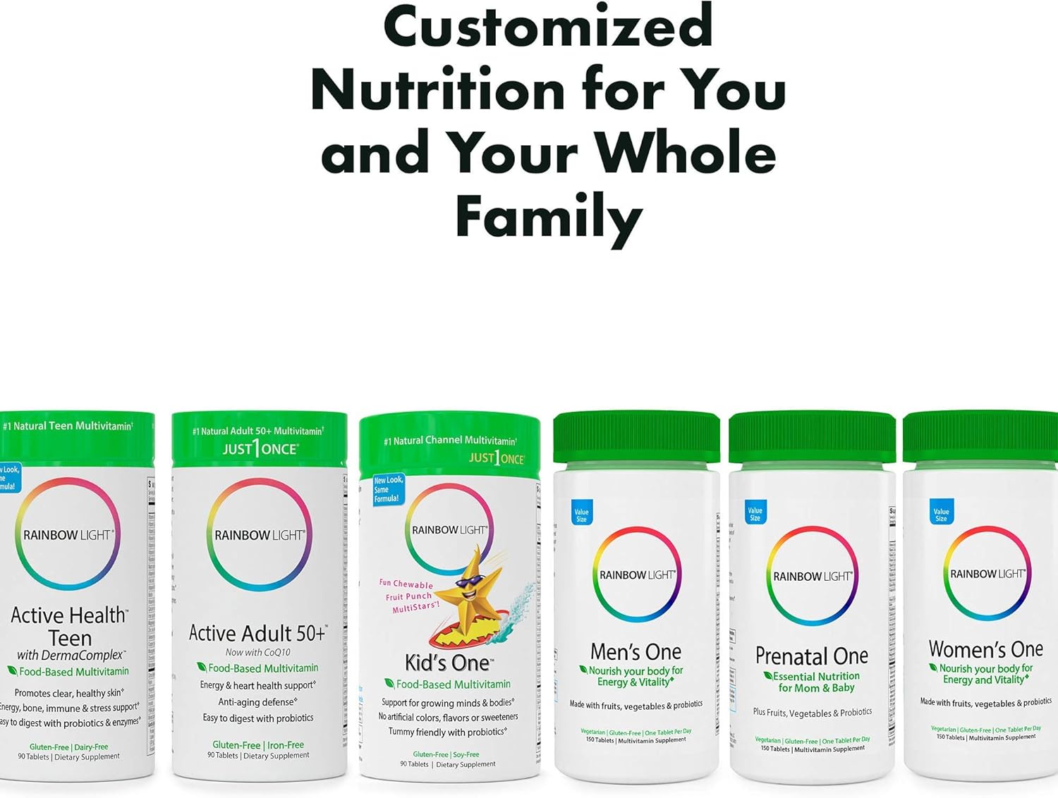 Rainbow Light Men’s One Multivitamin for Men, with Vitamin C, Vitamin D, & Zinc for Immune Support, Clinically Proven Absorption of 6 Key Nutrients, Non-GMO, Vegetarian & Gluten Free, 150 Tablets: Health & Personal Care