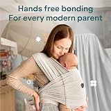 Koala Babycare Baby Sling Easy to Wear Multi-Purpose Carrier Light Grey view 8