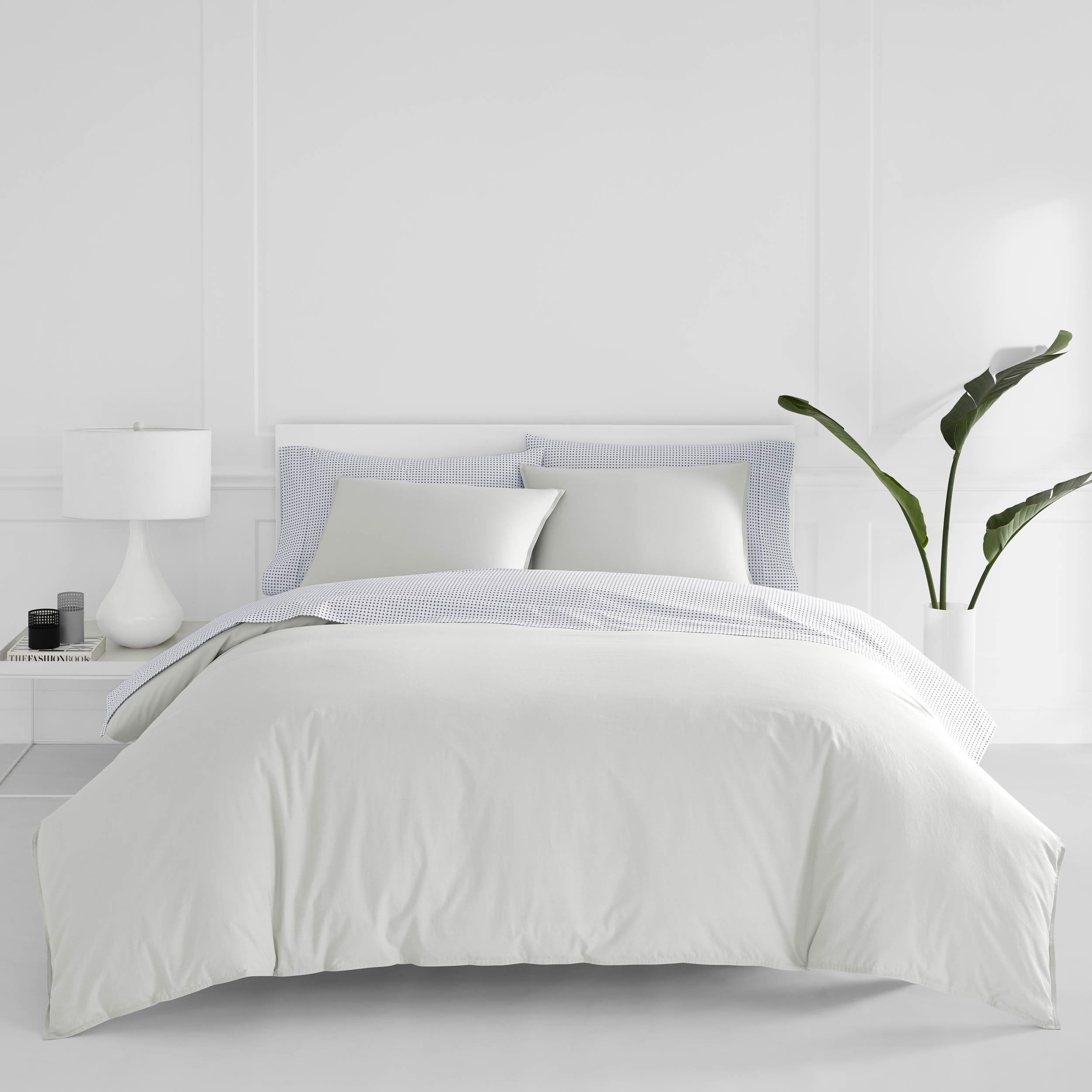 Now House by Jonathan Adler Otto Duvet Cover Set, Light Pastel Grey