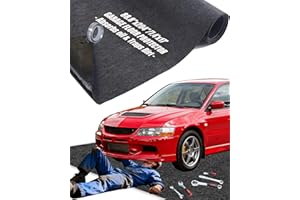 Erfolkerz Large Garage Floor Mat 7.4'x17' for Under Car Protects Floor, Garage Driveway Oil Drip Mat,Water Containment Mat, N