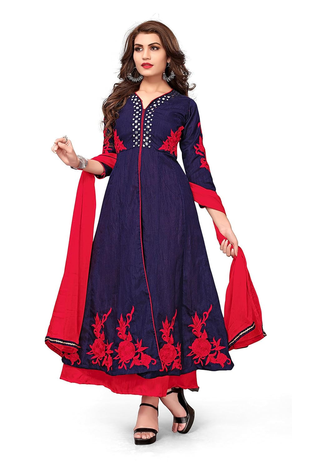 royal export women's a-line knee-long dress