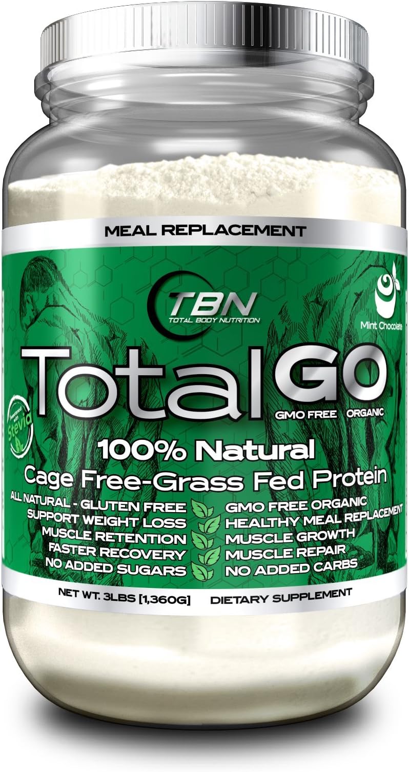 TBN Labs Total GO Whey Protein Helps to Muscle Retention Recovery Growth Repair Gluten Free All Natural for Men and Women Concentrate 3Lbs (Chocolate Cream)